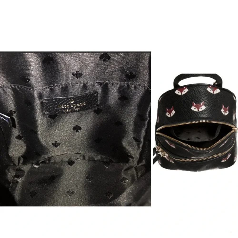 🦊♠️Kate Spade New York Out of the Woods Fox Mini Backpack w/COA♠️🦊 - Picture 8 of 12